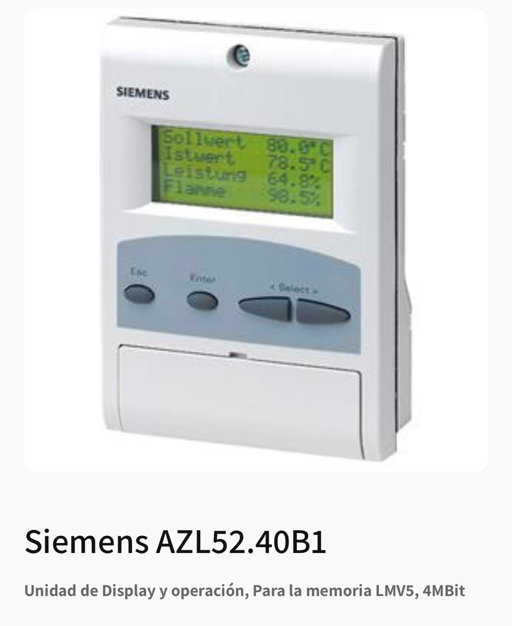 Unidad de display Siemens AZL52.40B1