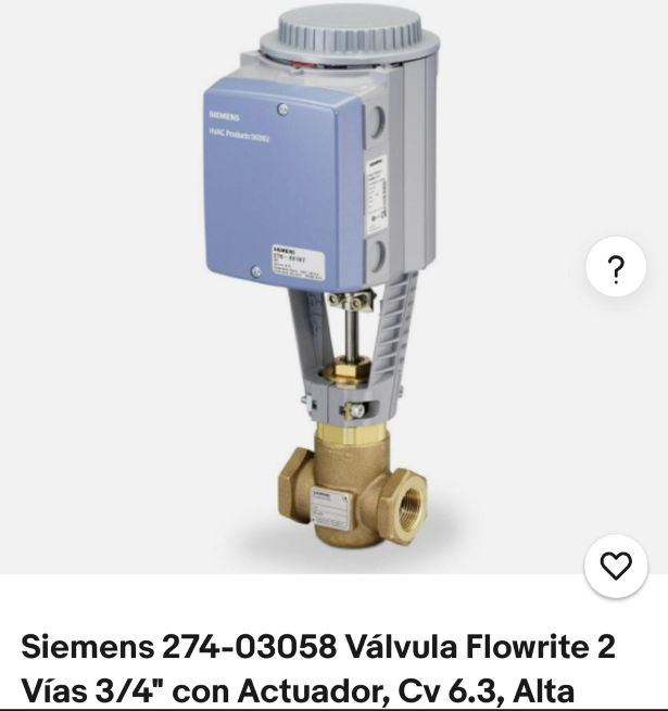 Válvula Flowrite Siemens 274-03058